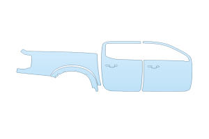 2027 FORD RANGER LARIAT PASSENGER SIDE - (PRECUT PPF KIT)
