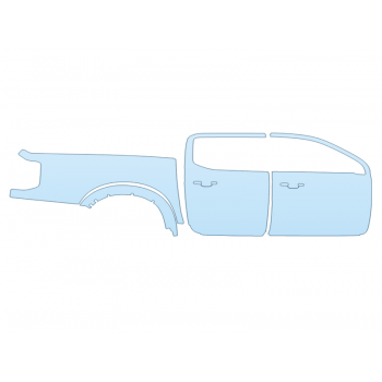 PAINT PROTECTION KIT - 2025 FORD RANGER XLT PASSENGER SIDE - PRECUT PPF CLEAR BRA WRAP