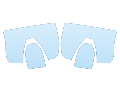 PAINT PROTECTION KIT - 2025 FORD RANGER XLT TAIL LIGHTS - PRECUT PPF CLEAR BRA WRAP