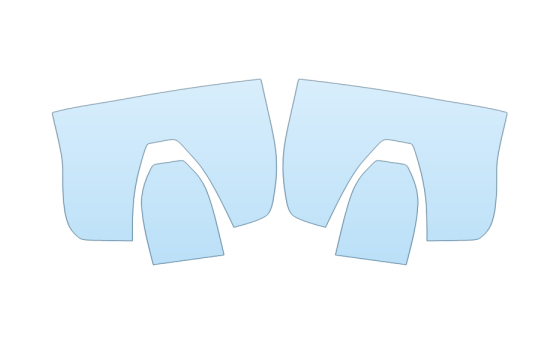 PAINT PROTECTION KIT - 2027 FORD RANGER XLT TAIL LIGHTS - PRECUT PPF CLEAR BRA WRAP