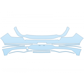 PAINT PROTECTION KIT - 2025 GENESIS GV80 2,5T I4 REAR BUMPER - PRECUT PPF CLEAR BRA WRAP