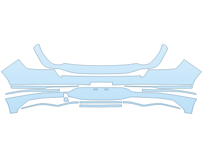 PAINT PROTECTION KIT - 2025 GENESIS GV80 2,5T I4 REAR BUMPER - PRECUT PPF CLEAR BRA WRAP