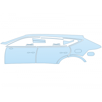 PAINT PROTECTION KIT - 2025 GENESIS GV80 2,5T I4 FULL DRIVER SIDE - PRECUT PPF CLEAR BRA WRAP