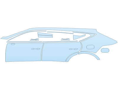 PAINT PROTECTION KIT - 2025 GENESIS GV80 2,5T I4 FULL DRIVER SIDE - PRECUT PPF CLEAR BRA WRAP