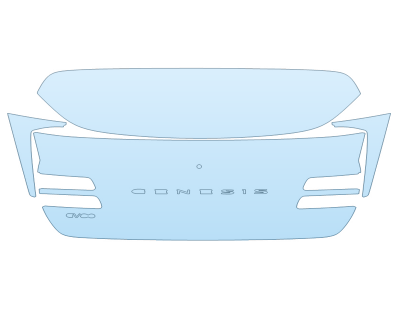 PAINT PROTECTION KIT - 2025 GENESIS GV80 2,5T I4 FULL HATCH W BADGES - PRECUT PPF CLEAR BRA WRAP