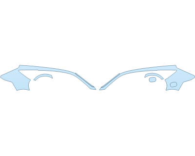 PAINT PROTECTION KIT - 2025 GENESIS GV80 2,5T I4 REAR FULL FENDERS - PRECUT PPF CLEAR BRA WRAP