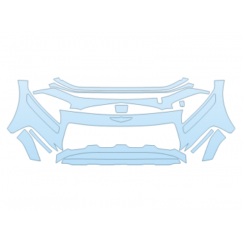 PAINT PROTECTION KIT - 2025 GENESIS GV80 3.5T V6 BUMPER - PRECUT PPF CLEAR BRA WRAP