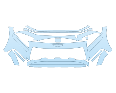 PAINT PROTECTION KIT - 2025 GENESIS GV80 3.5T V6 BUMPER - PRECUT PPF CLEAR BRA WRAP