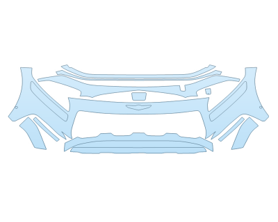PAINT PROTECTION KIT - 2025 GENESIS GV80 3.5T V6 BUMPER WITH PARKING SENSORS - PRECUT PPF CLEAR BRA WRAP