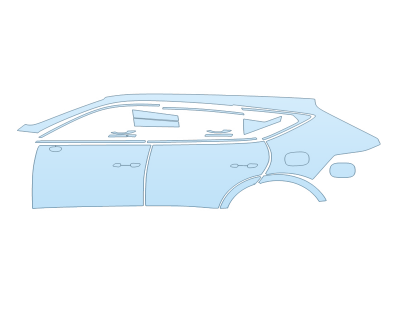 PAINT PROTECTION KIT - 2025 GENESIS GV80 3.5T V6 FULL DRIVER SIDE - PRECUT PPF CLEAR BRA WRAP