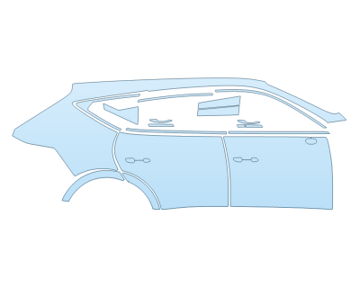 PAINT PROTECTION KIT - 2025 GENESIS GV80 3.5T V6 FULL PASSENGER SIDE - PRECUT PPF CLEAR BRA WRAP