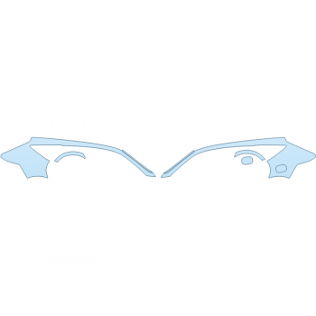 PAINT PROTECTION KIT - 2025 GENESIS GV80 3.5T V6 REAR FULL FENDERS - PRECUT PPF CLEAR BRA WRAP