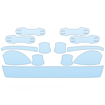 PAINT PROTECTION KIT - 2025 HONDA CIVIC LX SEDAN MIRRORS and DOOR CUPS LUGGAGE AREA - PRECUT PPF CLEAR BRA WRAP