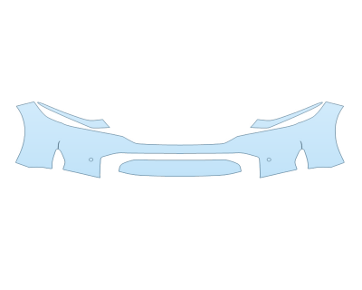 PAINT PROTECTION KIT - 2025 HONDA CIVIC SPORT HYBRID SEDAN BUMPER WITH PARKING SENSORS - PRECUT PPF CLEAR BRA WRAP