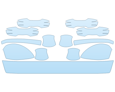 PAINT PROTECTION KIT - 2025 HONDA CIVIC SPORT SEDAN MIRRORS and DOOR CUPS LUGGAGE AREA - PRECUT PPF CLEAR BRA WRAP