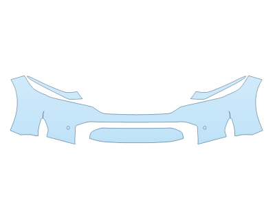 PAINT PROTECTION KIT - 2025 HONDA CIVIC SPORT TOURING HYBRID SEDAN BUMPER WITH PARKING SENSORS - PRECUT PPF CLEAR BRA WRAP