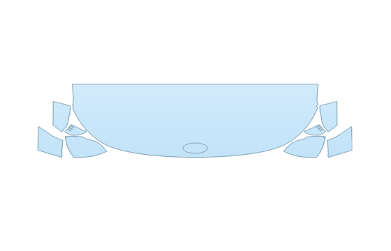 PAINT PROTECTION KIT - 2027 HYUNDAI KONA N-LINE HOOD FENDERS MIRRORS 24 INCH WRAPPED EDGES - PRECUT PPF CLEAR BRA WRAP