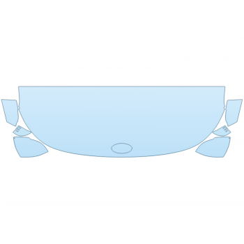 PAINT PROTECTION KIT - 2025 HYUNDAI KONA SE HOOD FENDERS MIRRORS 24 INCH WRAPPED EDGES - PRECUT PPF CLEAR BRA WRAP