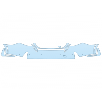 PAINT PROTECTION KIT - 2025 BMW I5 EDRIVE 40 REAR BUMPER WITH PARKING SENSORS - PRECUT PPF CLEAR BRA WRAP