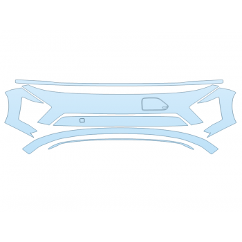 PAINT PROTECTION KIT - 2025 HYUNDAI KONA ELECTRIC PREFERRED BUMPER - PRECUT PPF CLEAR BRA WRAP