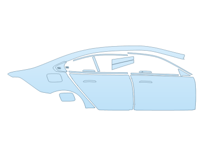 Precut PPF Kit – Clear Bra Paint Protection Film PAINT PROTECTION KIT - 2025 BMW I5 EDRIVE 40 PASSENGER SIDE W/EMBLEMS - PRECUT PPF CLEAR BRA WRAP