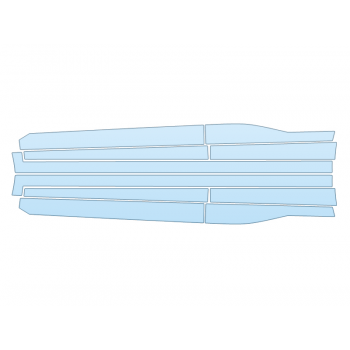 PAINT PROTECTION KIT - 2025 HYUNDAI KONA ELECTRIC PREFERRED ROCKERS - PRECUT PPF CLEAR BRA WRAP