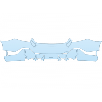 PAINT PROTECTION KIT - 2025 BMW I5 M60 REAR BUMPER - PRECUT PPF CLEAR BRA WRAP