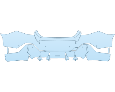 Precut PPF Kit – Clear Bra Paint Protection Film PAINT PROTECTION KIT - 2025 BMW I5 M60 REAR BUMPER WITH PARKING SENSORS - PRECUT PPF CLEAR BRA WRAP
