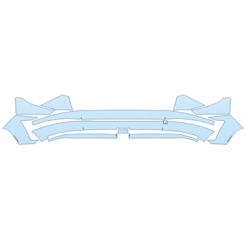 PAINT PROTECTION KIT - 2025 HYUNDAI KONA ELECTRIC SEL REAR BUMPER - PRECUT PPF CLEAR BRA WRAP