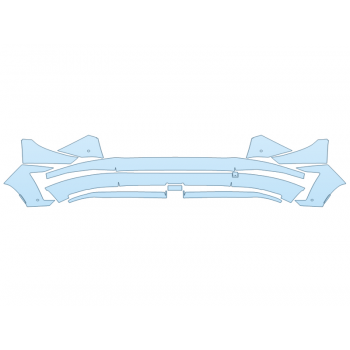 PAINT PROTECTION KIT - 2025 HYUNDAI KONA ELECTRIC SEL REAR BUMPER WITH PARKING SENSORS - PRECUT PPF CLEAR BRA WRAP