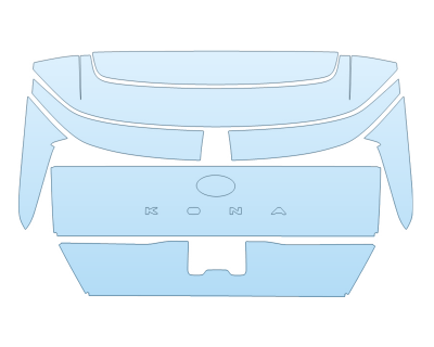 PAINT PROTECTION KIT - 2025 HYUNDAI KONA ELECTRIC SEL REAR HATCH - PRECUT PPF CLEAR BRA WRAP