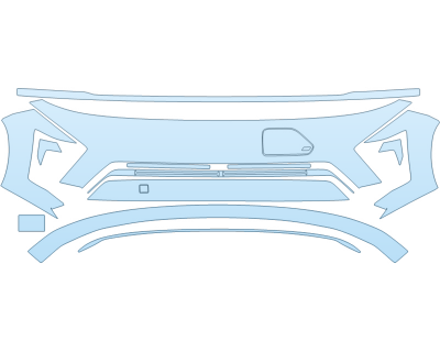 PAINT PROTECTION KIT - 2025 HYUNDAI KONA ELECTRIC ULTIMATE BUMPER - PRECUT PPF CLEAR BRA WRAP
