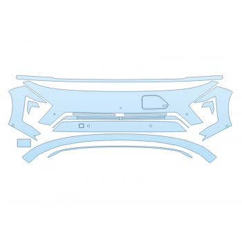 PAINT PROTECTION KIT - 2025 HYUNDAI KONA ELECTRIC ULTIMATE BUMPER WITH PARKING SENSORS - PRECUT PPF CLEAR BRA WRAP