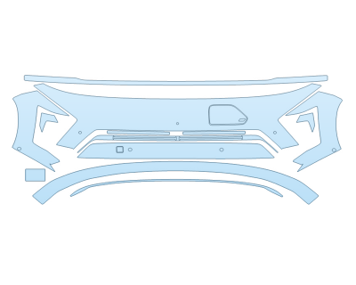 PAINT PROTECTION KIT - 2025 HYUNDAI KONA ELECTRIC ULTIMATE BUMPER WITH PARKING SENSORS - PRECUT PPF CLEAR BRA WRAP