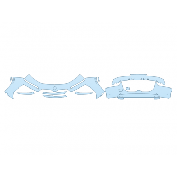 PAINT PROTECTION KIT - 2025 BMW I7 SERIES EDRIVE50 LUXURY BUMPER 36 INCH SENSORS - PRECUT PPF CLEAR BRA WRAP
