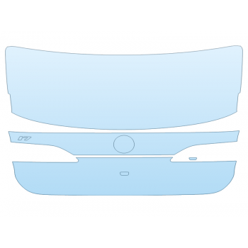 PAINT PROTECTION KIT - 2025 BMW I7 SERIES EDRIVE50 M SPORT FULL TRUNK W I7 BADGE - PRECUT PPF CLEAR BRA WRAP