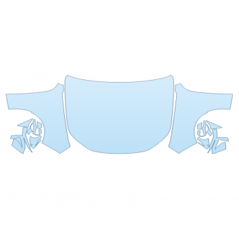 PAINT PROTECTION KIT - 2025 BMW I7 SERIES EDRIVE50 M SPORT FULL HOOD FENDERS MIRRORS WRAPPED EDGES - PRECUT PPF CLEAR BRA WRAP