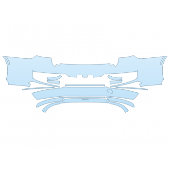 PAINT PROTECTION KIT - 2025 BMW I7 SERIES XDRIVE60 LUXURY REAR BUMPER - PRECUT PPF CLEAR BRA WRAP