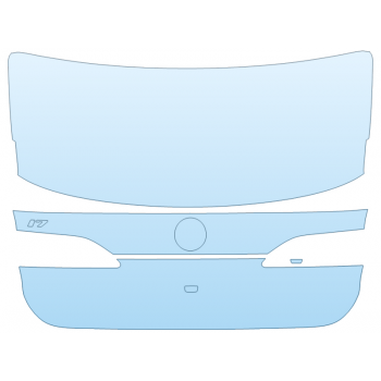 PAINT PROTECTION KIT - 2025 BMW I7 SERIES XDRIVE60 LUXURY FULL TRUNK W I7 BADGE - PRECUT PPF CLEAR BRA WRAP
