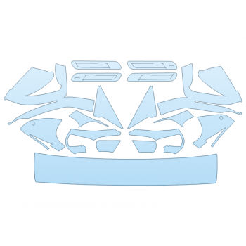 PAINT PROTECTION KIT - 2025 BMW I7 SERIES XDRIVE60 LUXURY MIRRORS and DOOR CUPS LUGGAGE AREA - PRECUT PPF CLEAR BRA WRAP