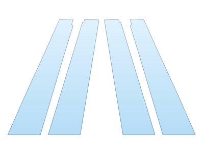 Precut PPF Kit – Clear Bra Paint Protection Film PAINT PROTECTION KIT - 2025 BMW I7 SERIES XDRIVE60 LUXURY B PILLARS - PRECUT PPF CLEAR BRA WRAP
