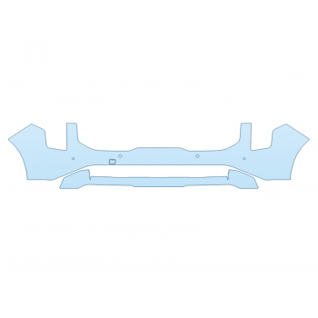 PAINT PROTECTION KIT - 2025 KIA CARNIVAL LX BUMPER WITH PARKING SENSORS 4 - PRECUT PPF CLEAR BRA WRAP