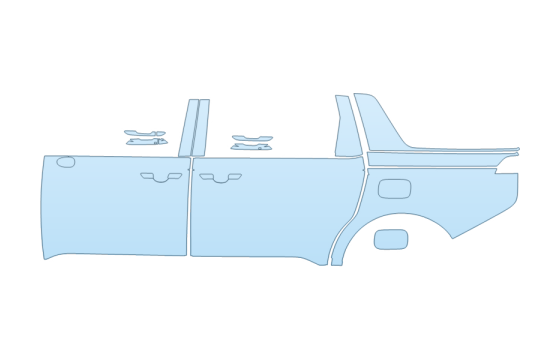 Precut PPF Kit – Clear Bra Paint Protection Film PAINT PROTECTION KIT - 2027 KIA CARNIVAL LX DRIVER SIDE - PRECUT PPF CLEAR BRA WRAP
