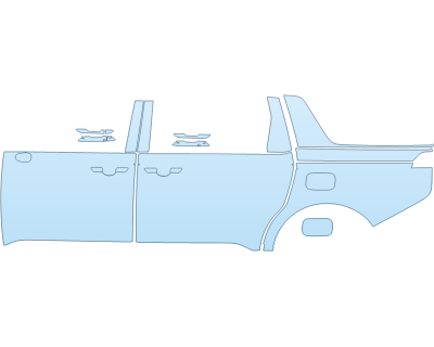 Precut PPF Kit – Clear Bra Paint Protection Film PAINT PROTECTION KIT - 2025 KIA CARNIVAL SX DRIVER SIDE - PRECUT PPF CLEAR BRA WRAP