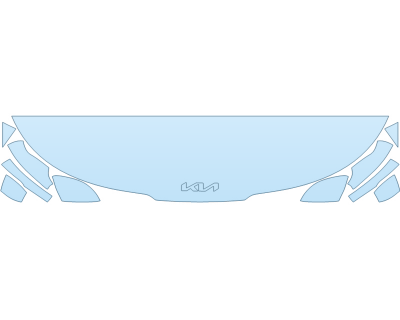 PAINT PROTECTION KIT - 2025 KIA CARNIVAL HYBRID SX PRESTIGE HOOD FENDERS MIRRORS 18 INCH WRAPPED EDGES - PRECUT PPF CLEAR BRA WRAP
