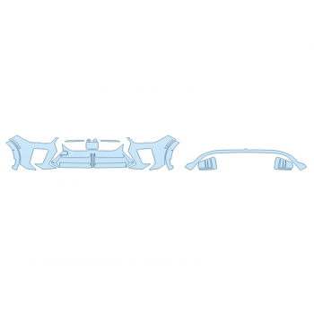 PAINT PROTECTION KIT - 2025 BMW X2 M35I BUMPER - PRECUT PPF CLEAR BRA WRAP