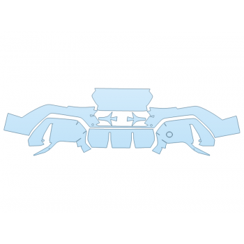 PAINT PROTECTION KIT - 2025 BMW X2 M35I REAR BUMPER WITH PARKING SENSORS - PRECUT PPF CLEAR BRA WRAP