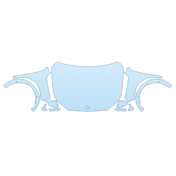 PAINT PROTECTION KIT - 2025 BMW X2 M35I FULL HOOD FENDERS MIRRORS WRAPPED EDGES - PRECUT PPF CLEAR BRA WRAP