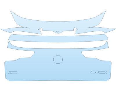 PAINT PROTECTION KIT - 2025 BMW X2 M35I REAR HATCH W/EMBLEMS - PRECUT PPF CLEAR BRA WRAP