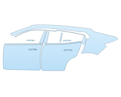 PAINT PROTECTION KIT - 2025 BMW X2 XDRIVE 28I DRIVER SIDE - PRECUT PPF CLEAR BRA WRAP